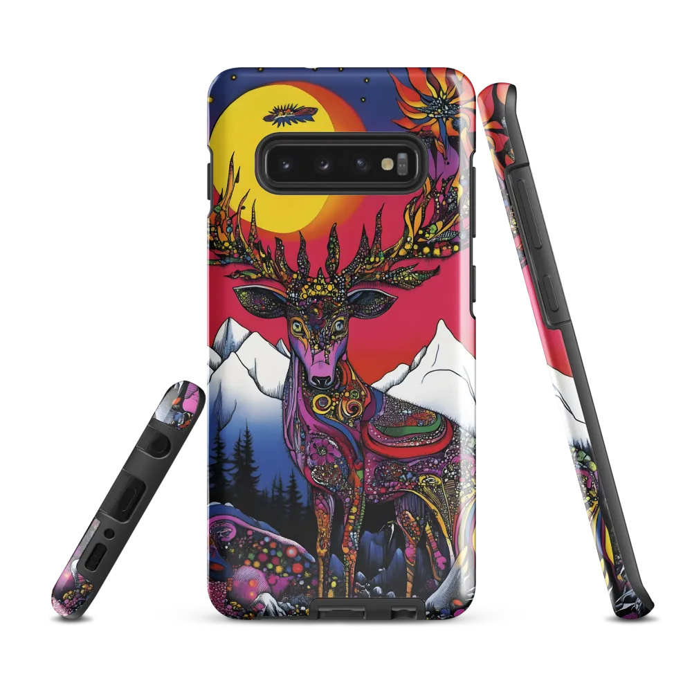 Mystical Majesty of the Psychedelic Deer | Phone Case |  S10 Plus | Tough Case | Glossy