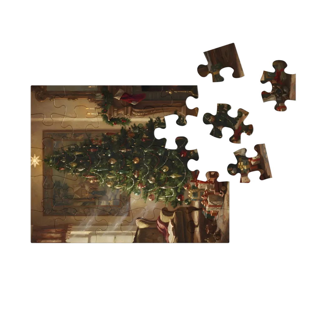 Victorian Christmas Tree 
 Jigsaw Puzzle in Tin Box