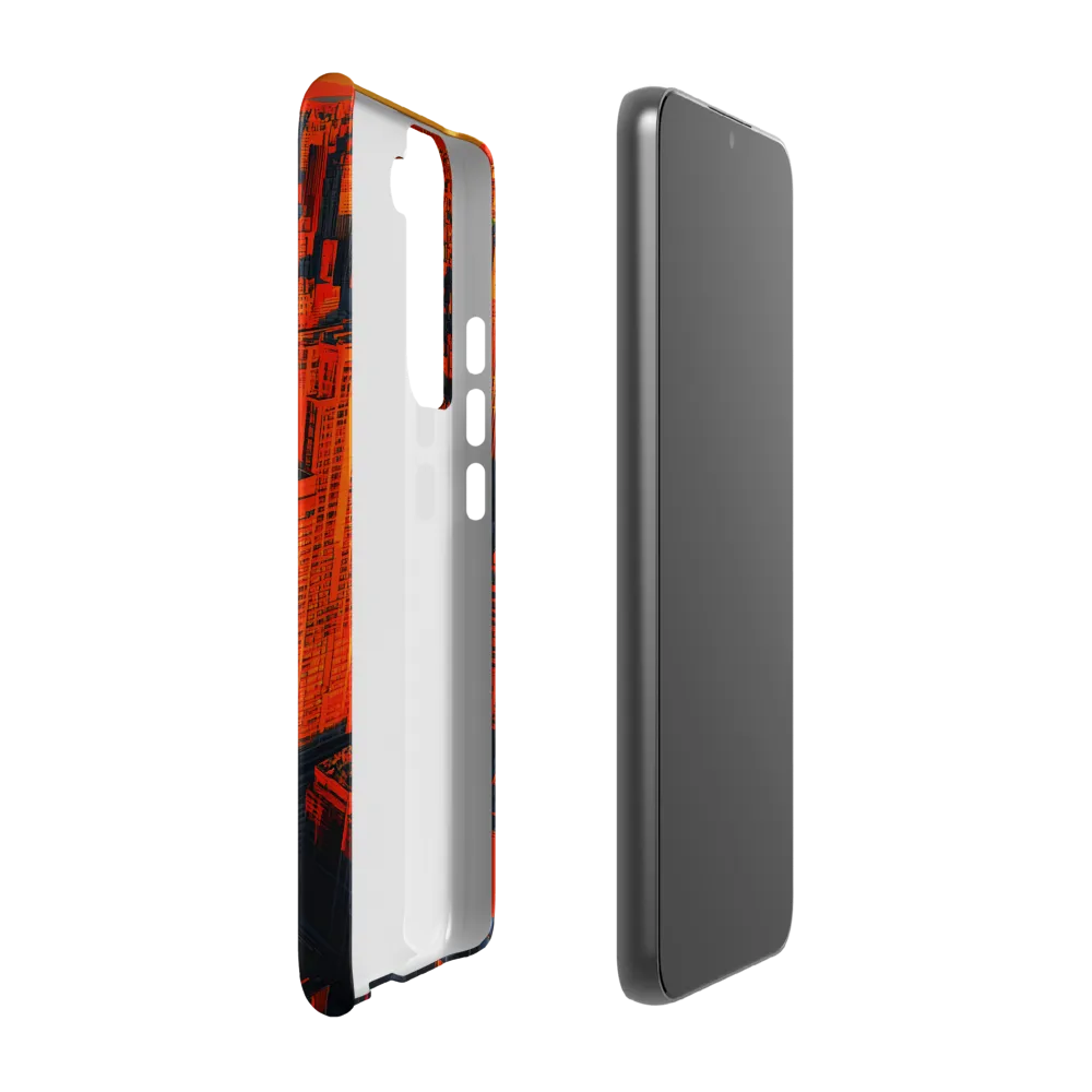 Urban Dawn: A Digital Ode to Skyscrapers | Phone Case |  S22 Plus | Snap Case | Matte