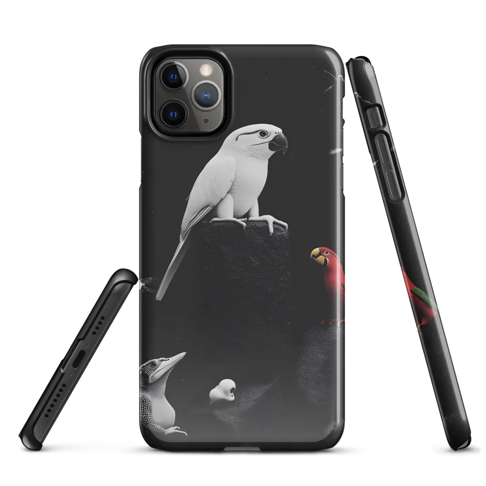 Harmony in Monochrome: A Surreal Assembly of Nature | Phone Case |  11 Pro Max | Snap Case | Glossy