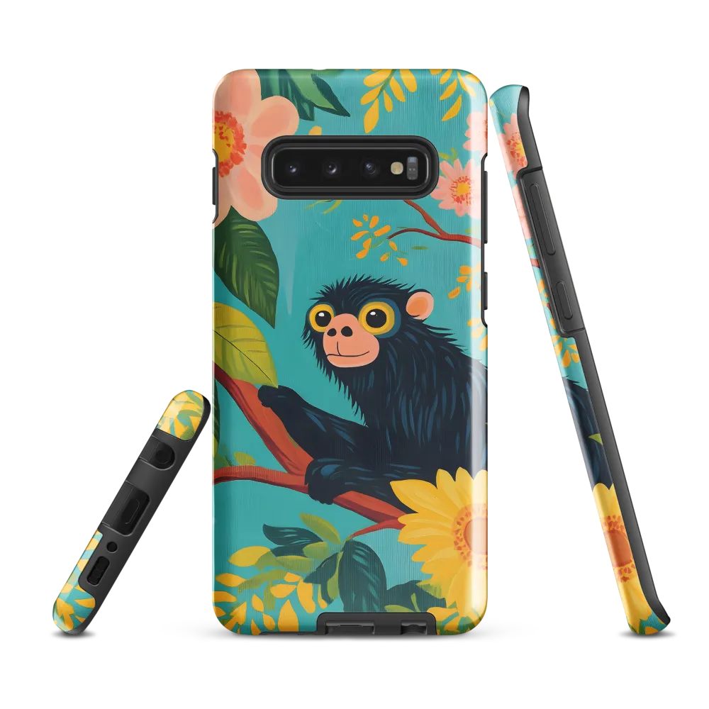 Joyful Encounter in a Floral Paradise | Phone Case |  S10 Plus | Tough Case | Glossy