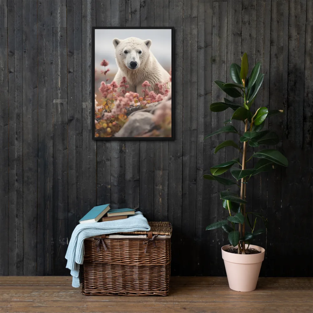 Curiosity Among Blooms: The Polar Bear