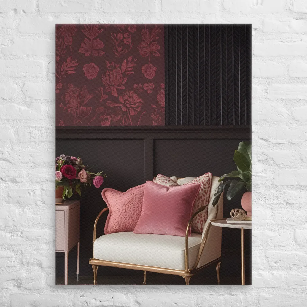 Elegance in Contrast: A Modern Interior Design | Canvas | 30″×40″