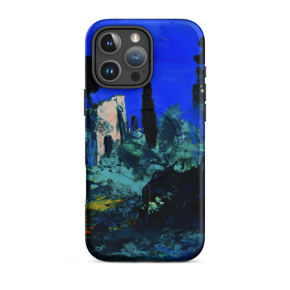 Moonlit Ruins with Cypress