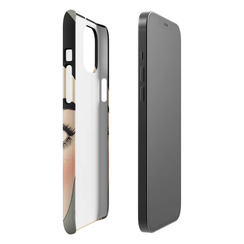 Serenity Captured: A Modern Portrait | Phone Case |  12 Pro Max | Snap Case | Matte