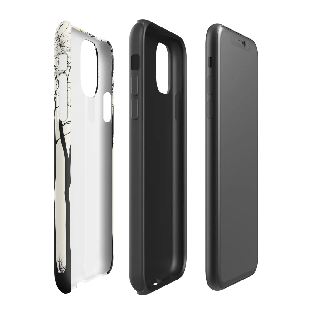 Silhouetted Serenity | Phone Case |  11 | Tough Case | Matte