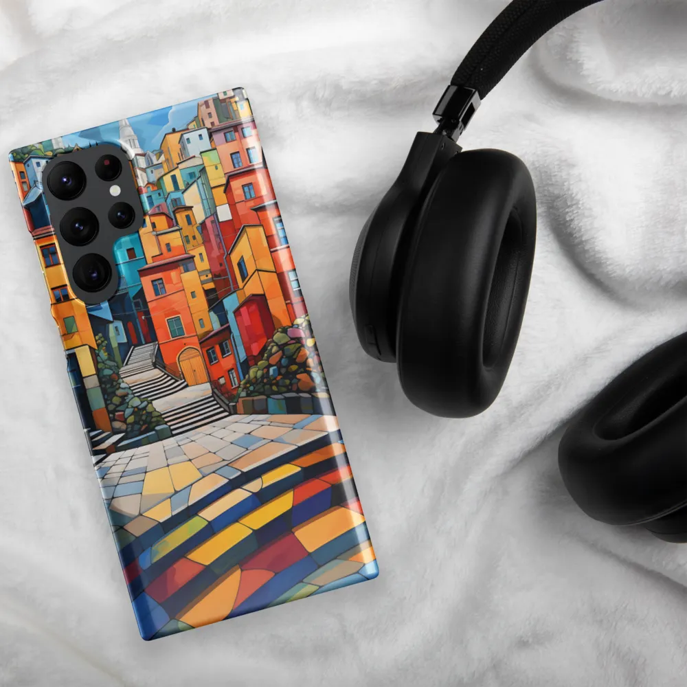 Vibrant Village: A Cubist Journey