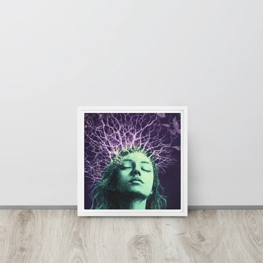 Whispers of Freedom | Canvas with White Frame | 12″×12″