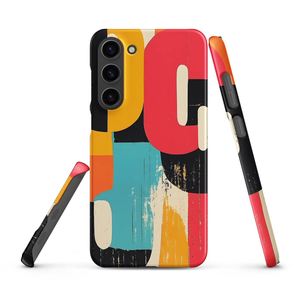 Colorful Curves: Numbers in Harmony | Phone Case |  S23 Plus | Snap Case | Matte