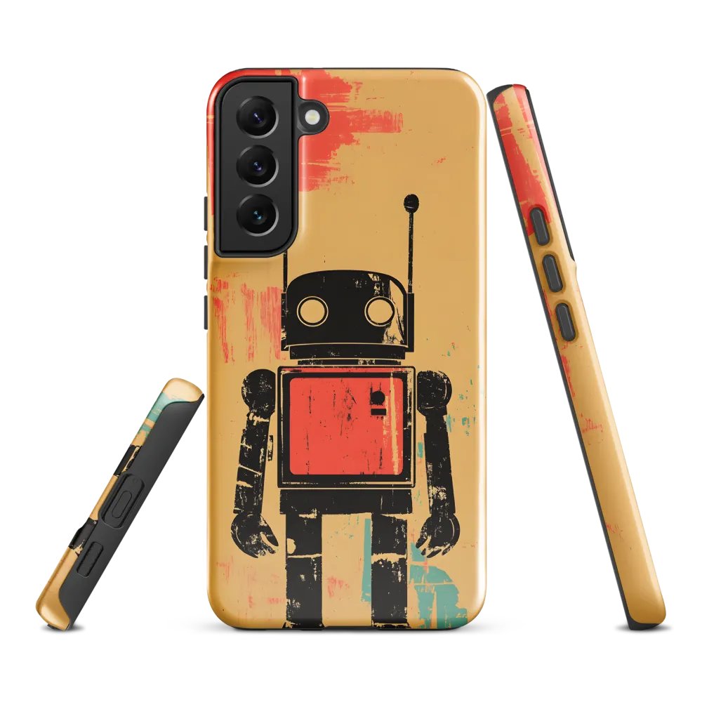 The Retro Robot | Phone Case |  S22 Plus | Tough Case | Glossy