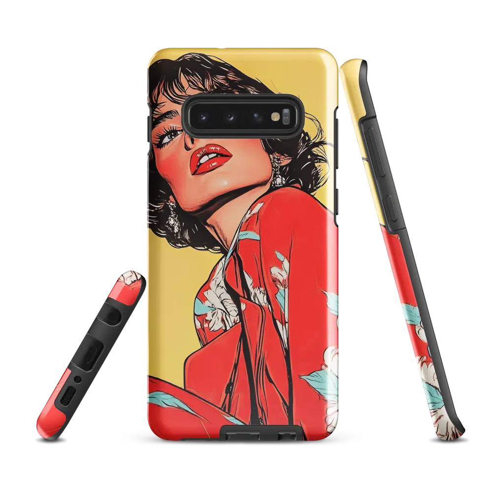 Striking Elegance in Pop Art | Phone Case |  S10 Plus | Tough Case | Glossy