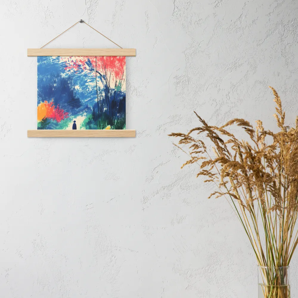 Whispers of Tranquility | Poster With Oak Wood Hanger | 10″×10″