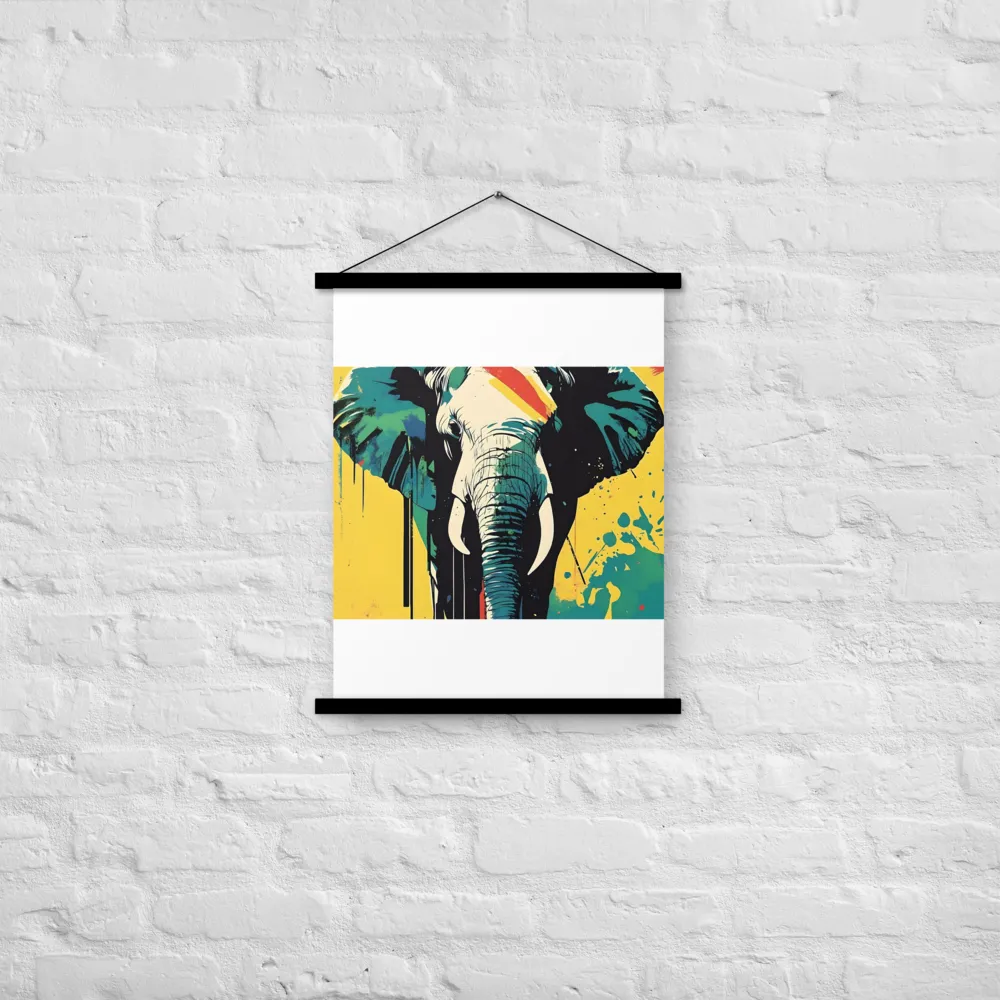 Elegance of the Wild: A Colorful Harmony | Poster With Black Wood Hanger | 18″×24″