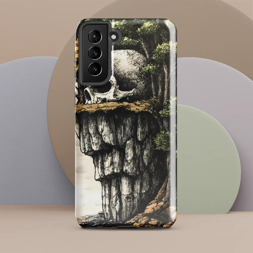 The Whispering Skull: A Surreal Encounter with Nature | Phone Case |  S21 Plus | Tough Case | Glossy