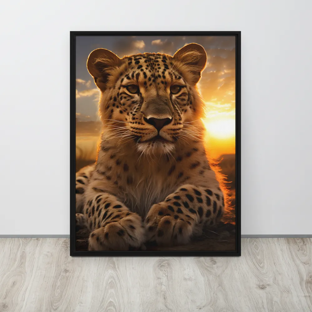 Regal Presence: The Leopard at Sunset