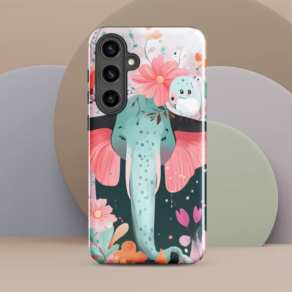 Whimsical Elephant in Bloom