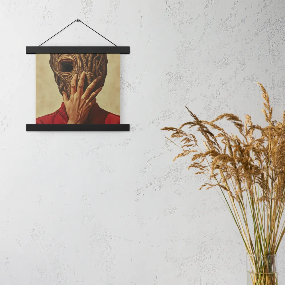 The Mask of Roots | Poster With Black Wood Hanger | 10″×10″