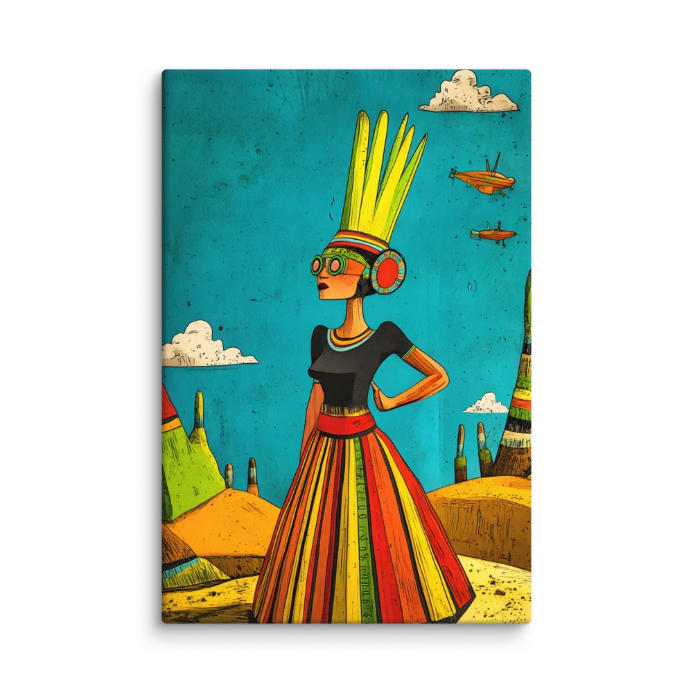 A Colorful Confidence in a Playful Landscape | Canvas | 32″×48″