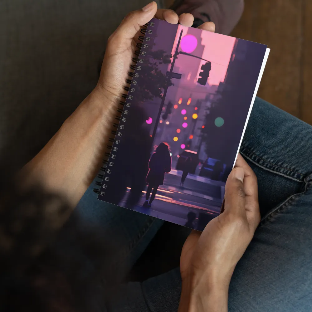 City Silhouettes at Dusk | Spiral Notebook