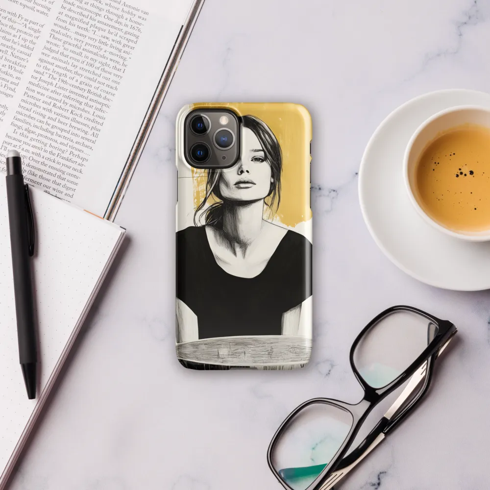 Golden Serenity: A Minimalist Portrait