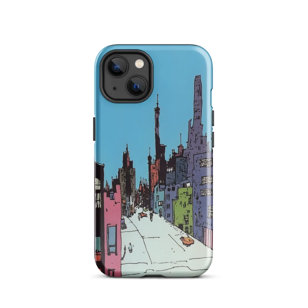 Vibrant Cityscape under the Moon