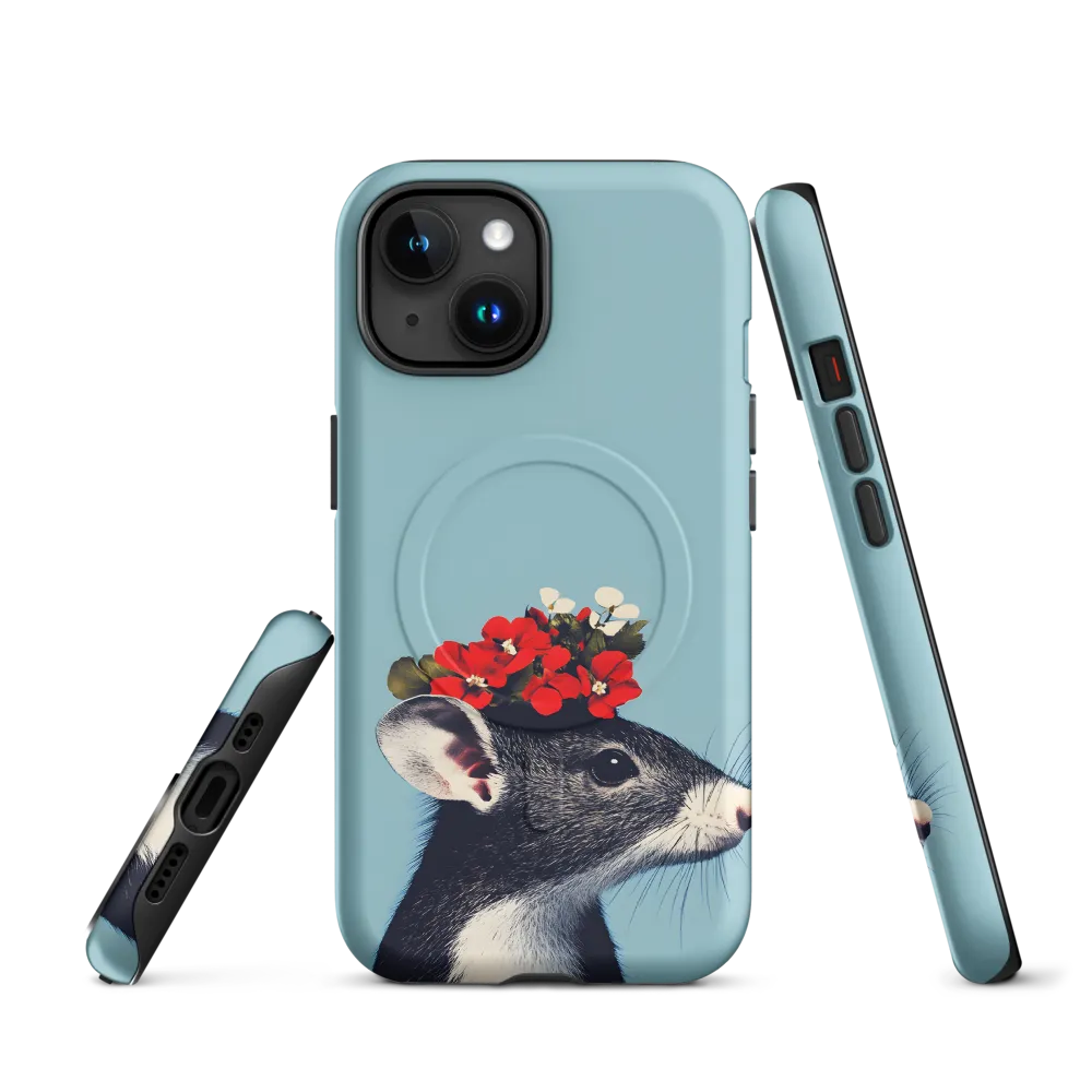 Whimsical Flora: A Mouse's Floral Crown