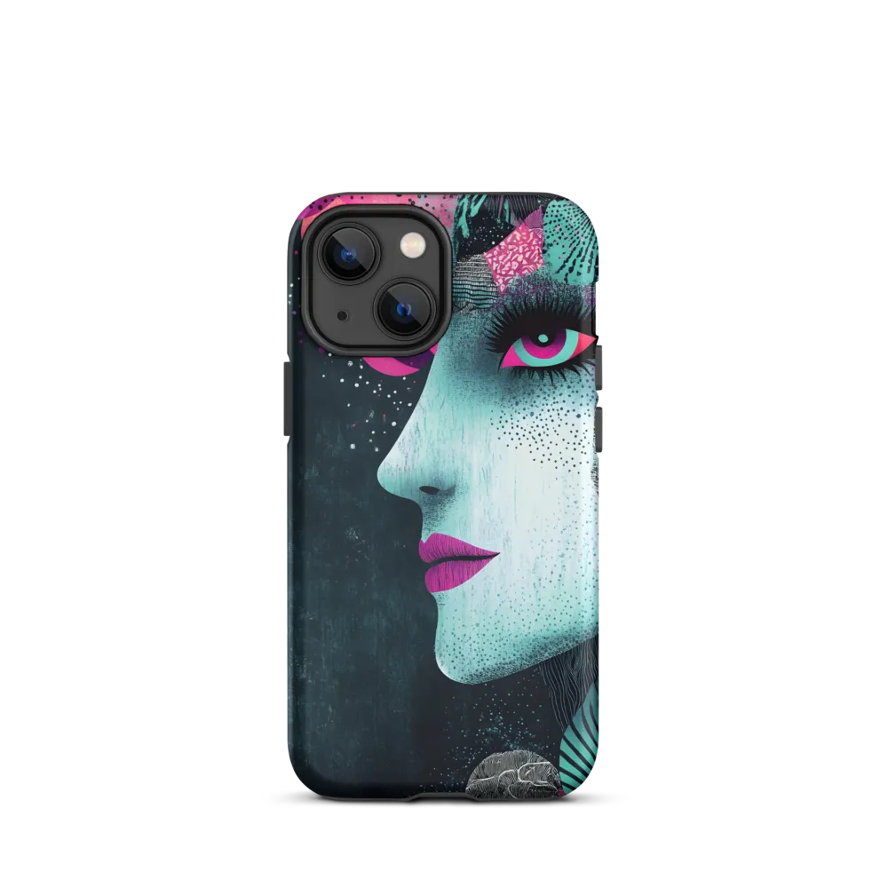Mystical Beauty in Blue and Pink | Phone Case |  13 mini | Tough Case | Matte