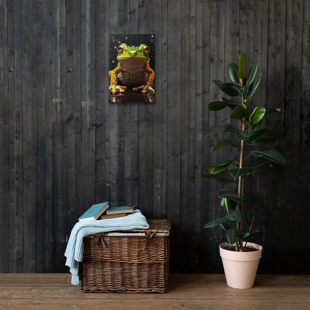Emerald Elegance: The Frog in Focus