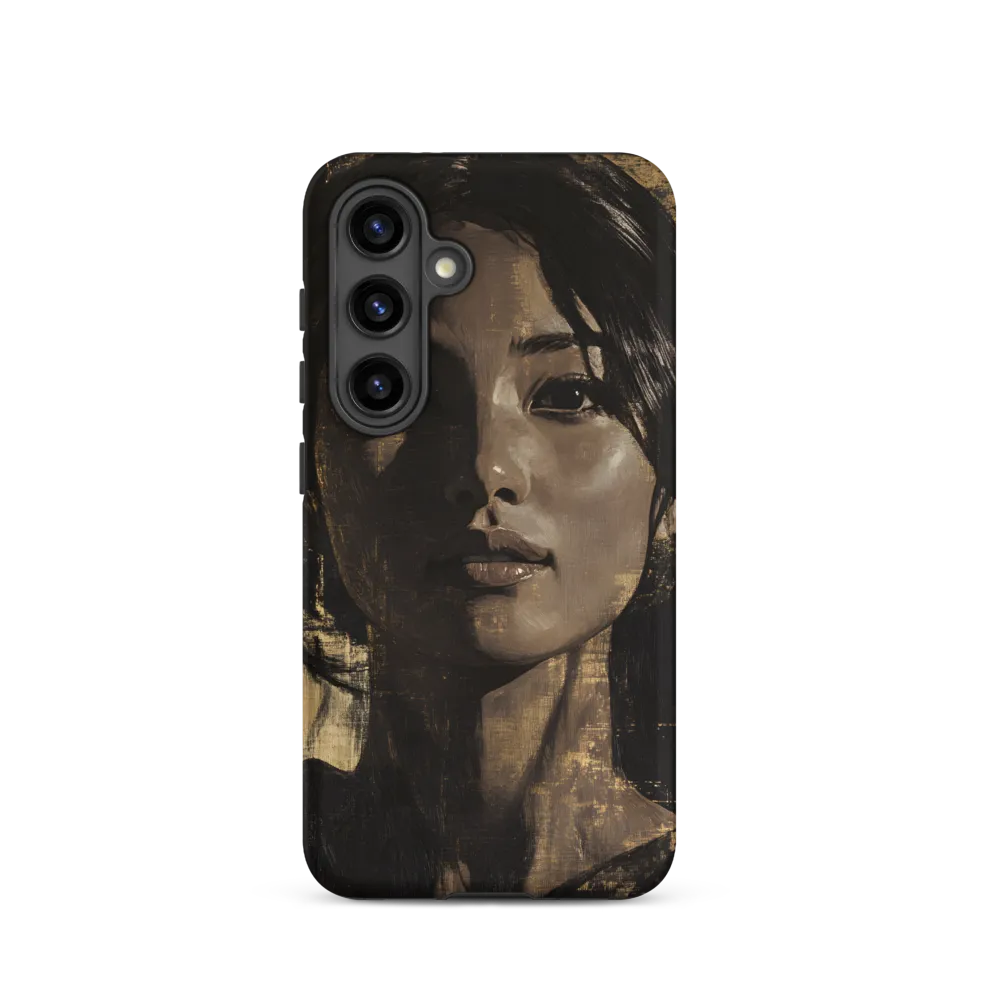 Golden Gaze: A Contemporary Portrait