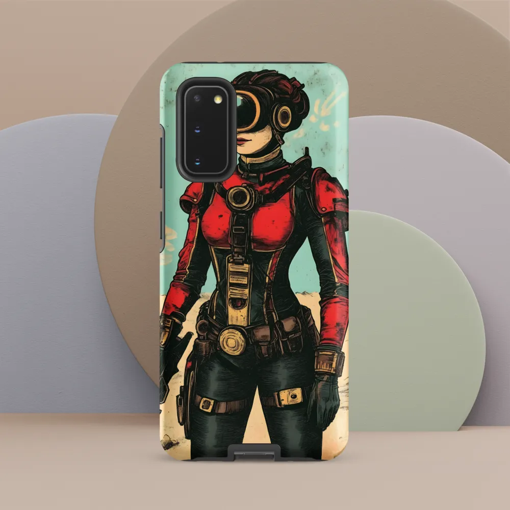 Futuristic Explorer: A Steampunk Adventure | Phone Case |  S20 | Tough Case | Matte