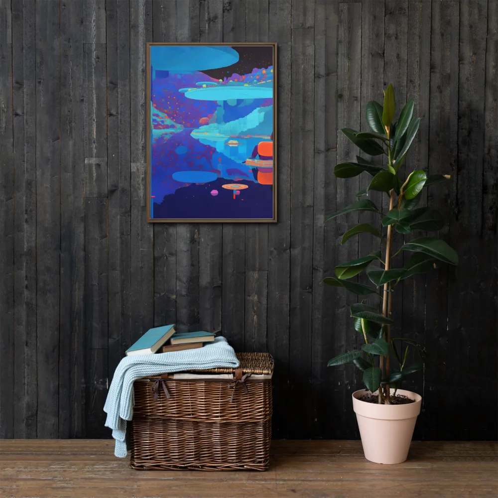 Reflections of Serenity | Canvas with Brown Frame | 20″×28″