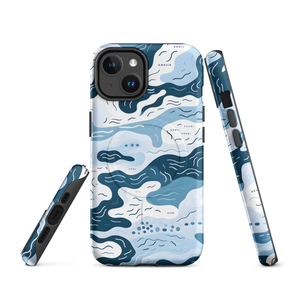 Flowing Waters: An Abstract Journey | Phone Case |  14 | MagSafe® Tough Case | Matte