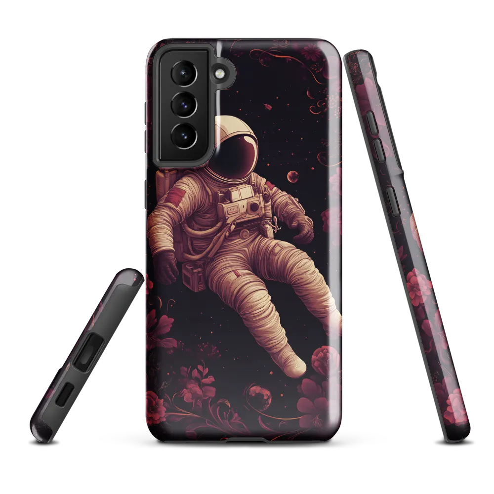 Cosmic Bloom: An Astronaut's Journey
