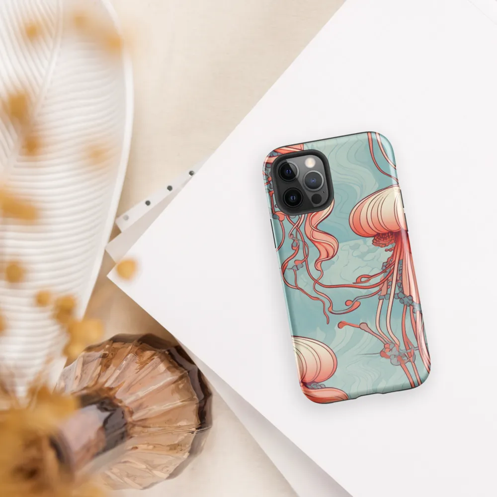 Ethereal Dance of Jellyfish | Phone Case |  12 Pro | Tough Case | Glossy
