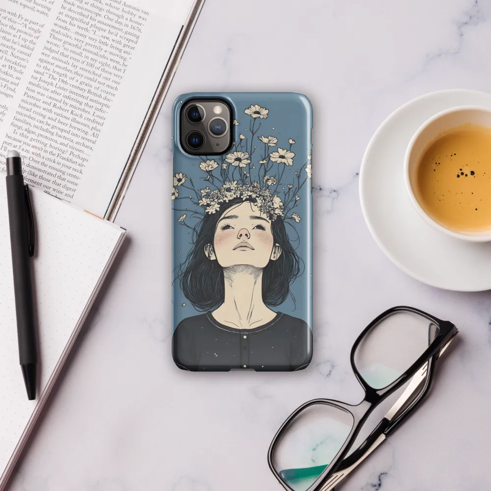 Floral Serenity: A Portrait of Tranquility | Phone Case |  11 Pro Max | Snap Case | Glossy