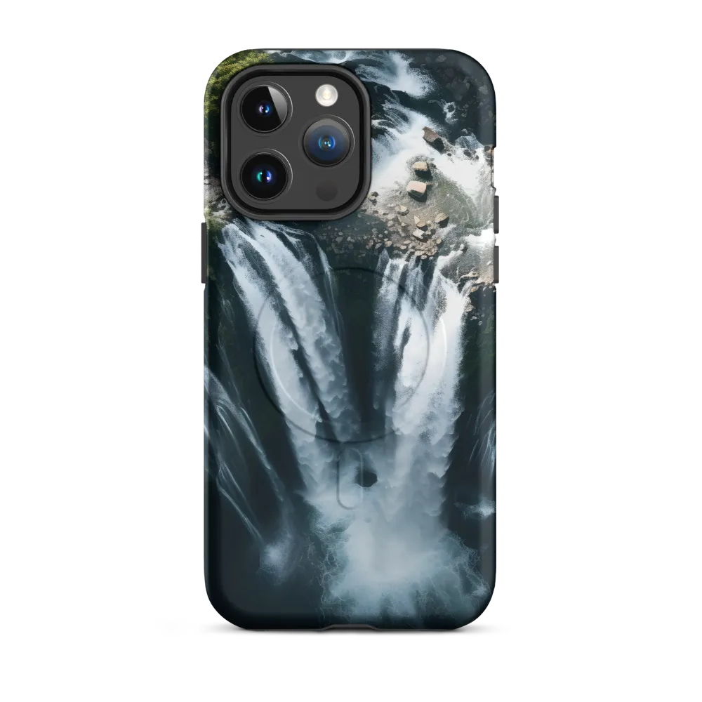 Nature's Power: The Cascading Waterfall | Phone Case |  14 Pro Max | MagSafe® Tough Case | Matte