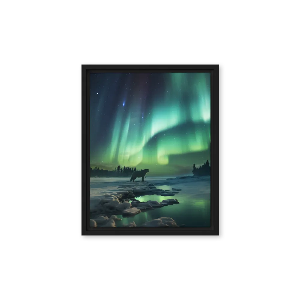 Auroral Guardianship | Canvas with Black Frame | 11″×14″