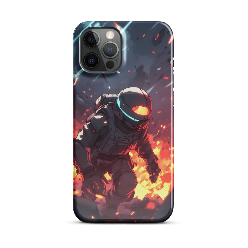 Astronaut Amidst Chaos