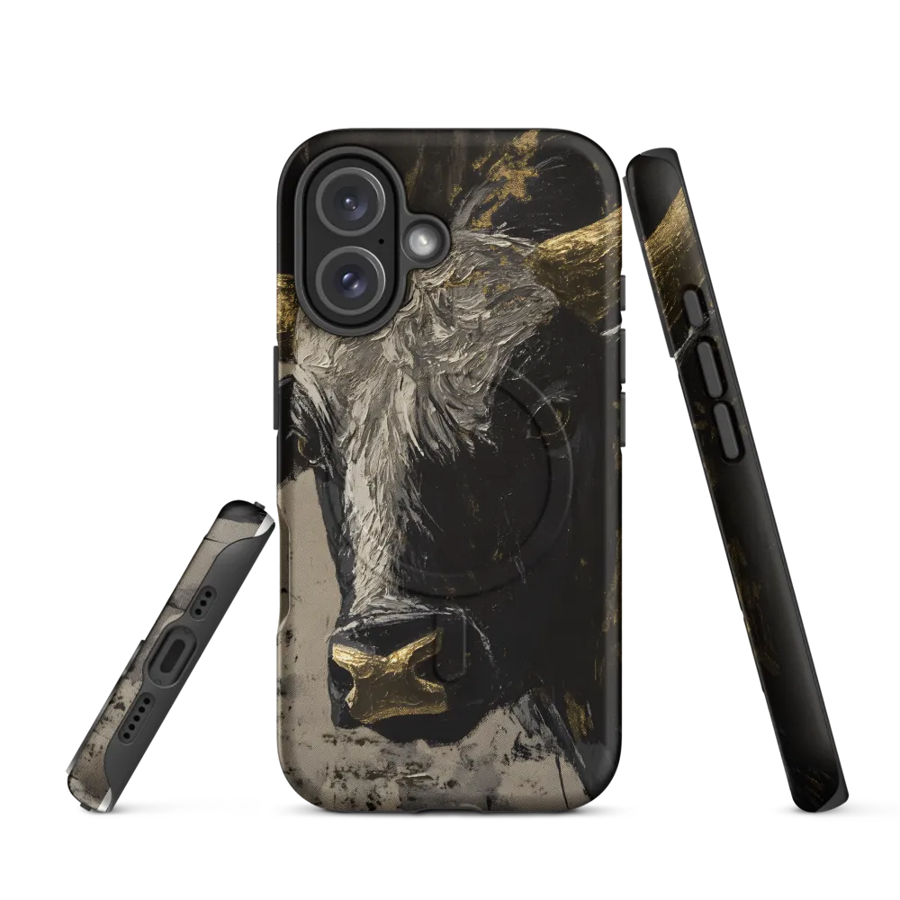 Majestic Bull: The Power in Black and Gold