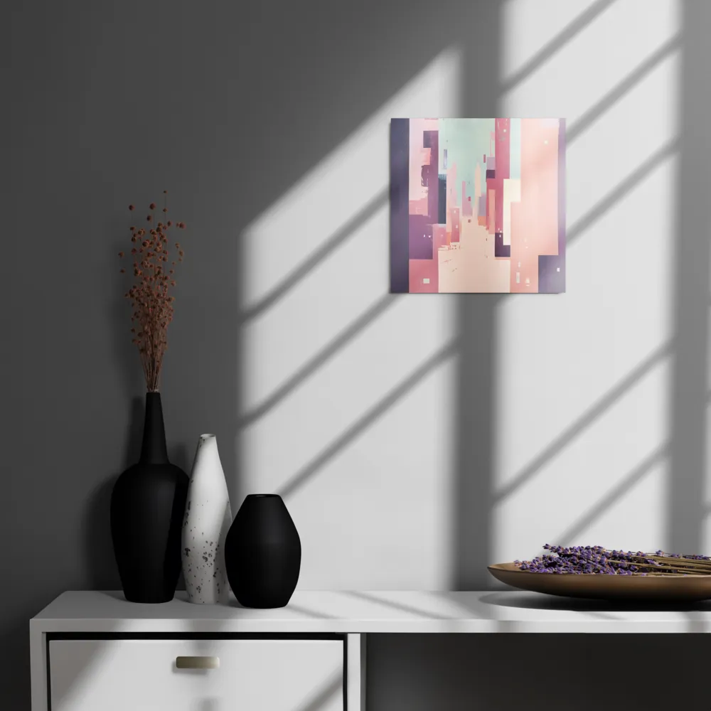 Tranquil Cityscape | Metal Print | 12″×12″