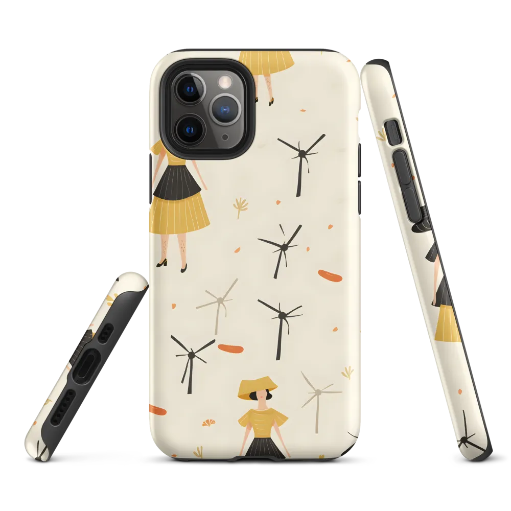 Whimsical Patterns of Nature and Femininity | Phone Case |  11 Pro | Tough Case | Matte
