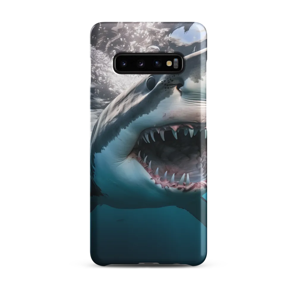 Majesty of the Ocean: The Great White Shark | Phone Case |  S10 Plus | Snap Case | Matte