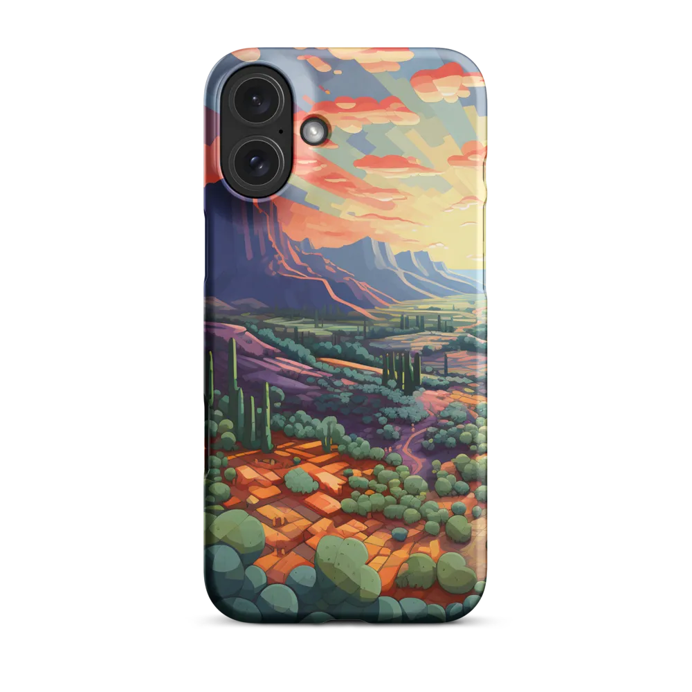 Desert Serenity at Dusk | Phone Case |  16 Plus | Snap Case | Matte