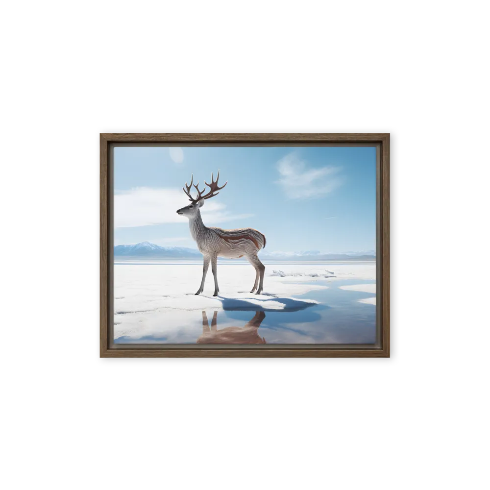 Majesty in Reflection | Canvas with Brown Frame | 12″×16″