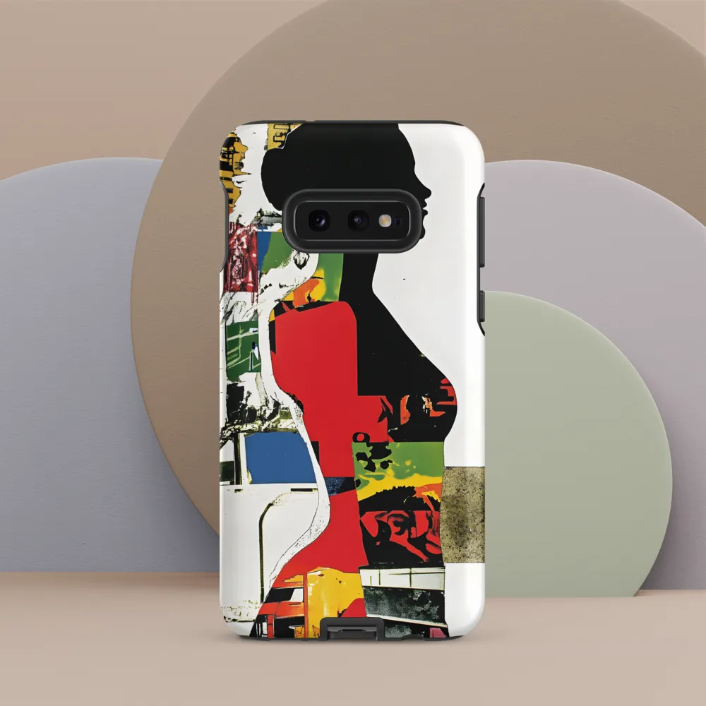 Collage of Colors: A Silhouette's Story