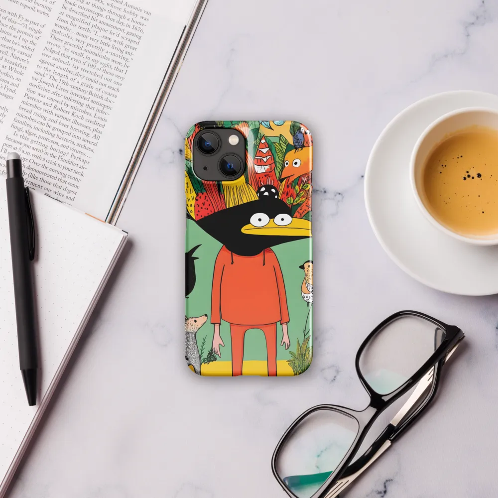 Whimsical Encounter in a Colorful Jungle