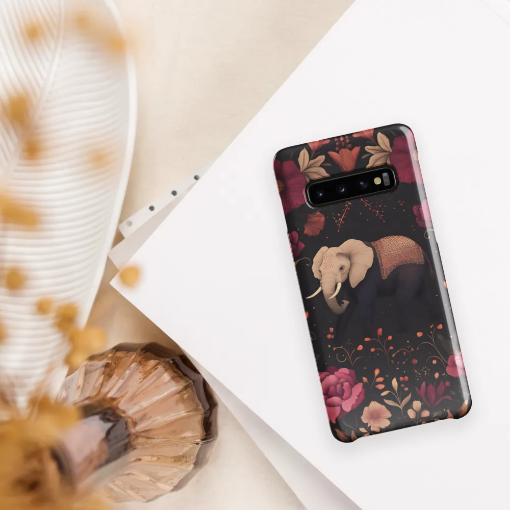 Whispers of the Wild: Elephants and Blooms