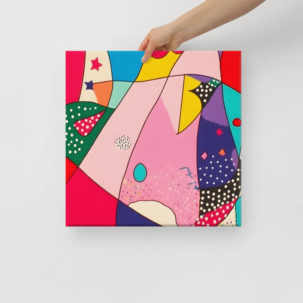 Playful Geometry in Color | Canvas | 16″×16″