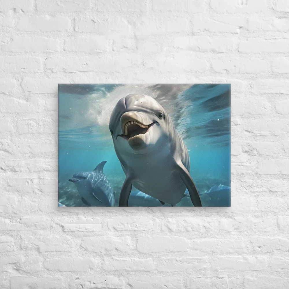 Beneath the Waves: A Dolphin's Dance
