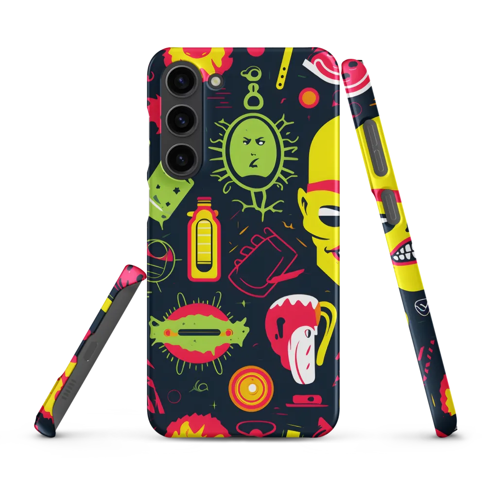 Neon Revelry: A Quirky Exploration of Modern Pop Art